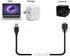 cablecc USB 3.0 A Type Cable Male to Micro USB 3.0 B Male with Mount Panel Screws for Hard Disk Mobile Phone 3M...