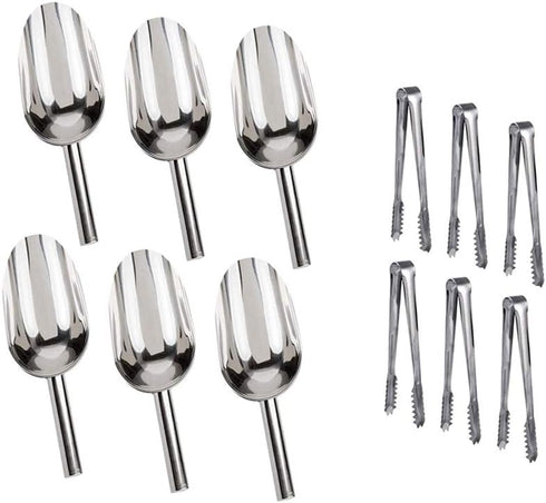 Sweet Candy Buffet Ice Tongs & Scoops (Silver-6 set)...