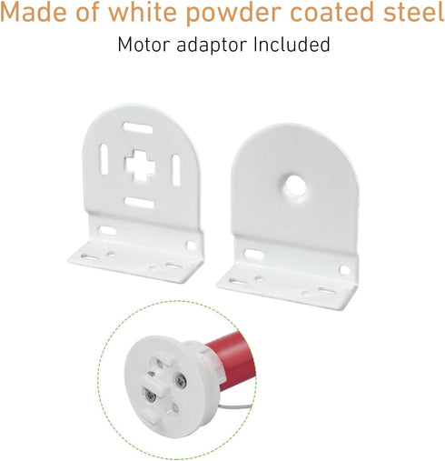 Rollerhouse 32mm Roller Blind Repair Kit, Mount Window Shade Brackets, Curtain Roller Blind Accessories for Electric Blinds with 1 1/4" Tube, 1 Pa...