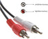 12 Feet 2 RCA Male to Male Audio Cable (2 White/2 Red Connectors), CNE467004...