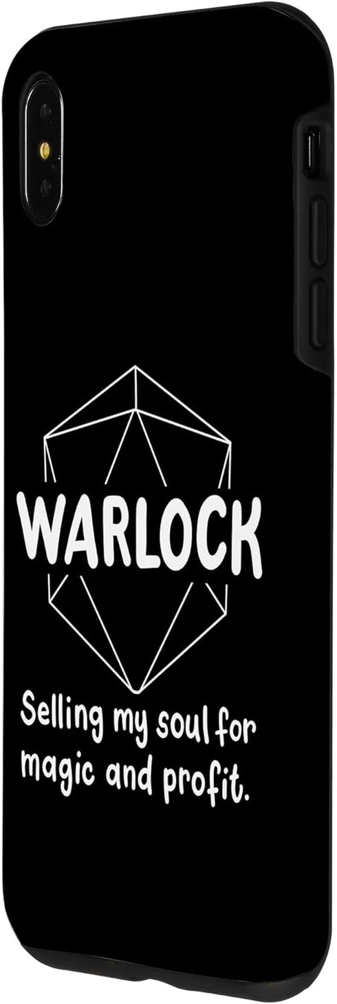 iPhone XS Max Warlock Funny Character Joke Roleplaying Games RPG Gamer Case...