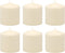 Stonebriar 6 Pack Tall 3 x 3 Inch 18 Hour Long Burning Unscented Ivory Wax Pillar Candles...
