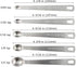 1Pack Mini Measuring Spoons Set, Heavy Duty Stainless Steel Teaspoon for Cooking and Baking, Suitable for Small Amount of Dry or Liquid Ingredient...