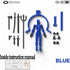 T13 Action Figure Set 3D Printed Multi-Jointed Movable T13 Lucky 13 Dummy 13 Nova 13 Robot 13 Action Figure (Blue)...