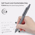 FIOVER Gel Pens,6Pcs Pens Fine Point Smooth Writing Pen, 0.5mm Black Gel Ink Pens High-End Series Pens Ballpoint, Pens for Journaling Note Taking,...