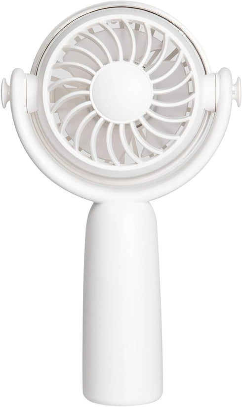 Personal Fan - Powerful 4-Blade Mini Handheld Fan, 3-Speed Adjustable, USB Rechargeable, 1200mAh Battery, Lightweight & Portable for Travel & Outd...
