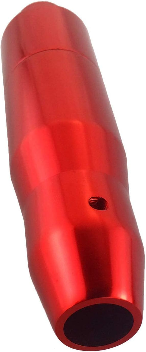 Lunsom Automatic Shift Knob Metal Car Shifting with Push Button Aluminum Alloy Shifter Lever Handle Long Stick Gear Head Fit Most Auto Transmissio...