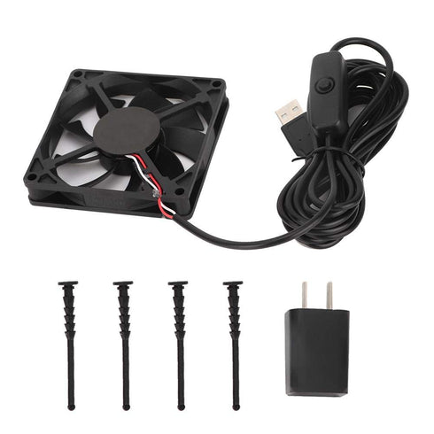 Aquarium Cooling Fan, USB Switch Aquarium Fish Tank Temperature Control Cooling Mute Fan Mini Aquarium Chiller Heat Dissipation Fan, Fish Tank Aqu...