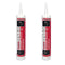 Rocky Mountain Goods White Acrylic Sealant Caulk 10.1 oz (2 Pack) - High Performance Caulk for Bath,Window, Door, Floors, Shower, Wood, Toilet, AC...