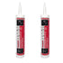Rocky Mountain Goods White Acrylic Sealant Caulk 10.1 oz (2 Pack) - High Performance Caulk for Bath,Window, Door, Floors, Shower, Wood, Toilet, AC...