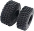 4 pcs 1.0 Tires Rubber Crawler Tires with Foam 55 * 23mm for 1/24 RC Crawler Car Axial SCX24 90081 AXI00001 AXI00002 Upgrade Tyres?Black...