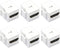 VCE 4K HDMI Keystone Jack 6-Pack, HDMI Female to Female Adapter HDMI Coupler Snap-in for Keystone Wall Plate, White...