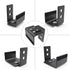 SKYSEN 2 Pack Barn Door Bottom Floor Guide, with Extend Bracket- Wall Mounted- Adjustable bracket- Flush Bottom- Matte Black (711-2)...