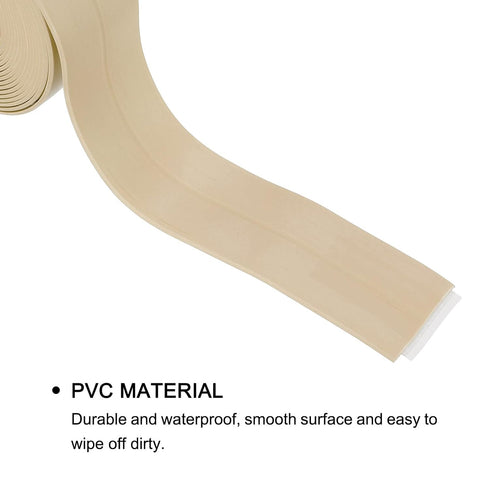 uxcell Waterproof Seal Caulk Strip Tape Self Adhesive 0.87"W x 10.5'L PVC Sealing Tape for Kitchen Bathroom Beige...