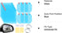 Boao 16 Pieces Car Waterproof Film Anti Rain Mirror Film Waterproof Car Blind Spot Side View Mirror Film Frameless Convex Rear View Mirror Rainpro...