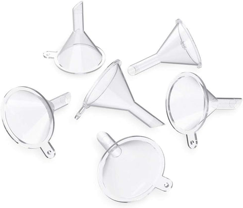 Dollet 50 Pack Mini Funnel for Essential Oil Bottles, Small Funnels for Lab Bottles, Sand Art, Perfumes, Spices, Powder Funnel and Recreational Ac...