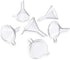 Dollet 50 Pack Mini Funnel for Essential Oil Bottles, Small Funnels for Lab Bottles, Sand Art, Perfumes, Spices, Powder Funnel and Recreational Ac...