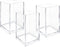 3 Pack Clear Acrylic Cosmetic Pencil Pen Holder Cup, Clear Makeup Brush Holder, Desk Acrylic Brushes Storage...