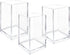 3 Pack Clear Acrylic Cosmetic Pencil Pen Holder Cup, Clear Makeup Brush Holder, Desk Acrylic Brushes Storage...