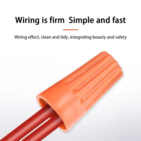 Electrical Wire Connector Screw Terminal 40PCS, Screw on Electric Wire Caps, Twist on Wire Connectors, Wire Caps with Spring Insert, Electrical Wi...