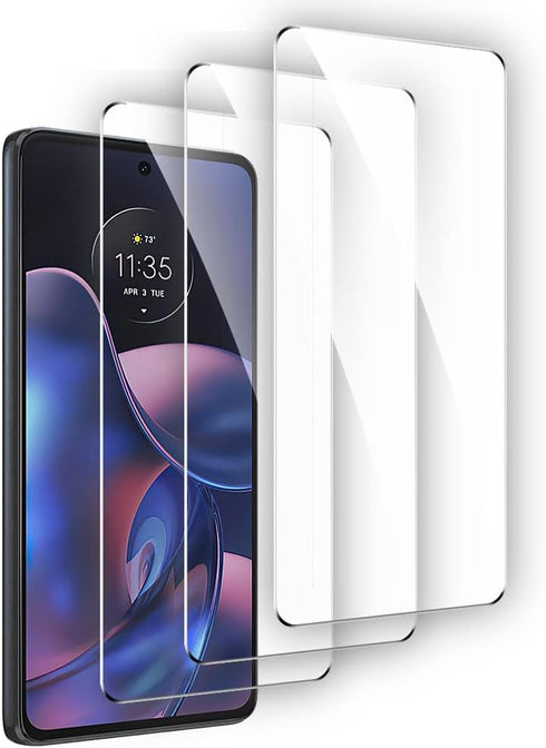 3 Pack Compatible for Motorola Edge 2022 Tempered Glass Screen Protector,Case Friendly,Ultra HD, 9H Hardness,Touch Sensitive...