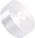 1" Solid Satin Ribbon 50 Yards Roll for Wedding Details, Sewing Projects, Gift Wrapping, Invitation Embellishments and Crafting Projects Etc (Whit...