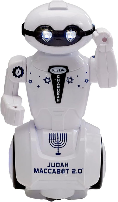Rite Lite Maccabot 2.0 Chanukah Robot - Great Hanukkah Gift for Kids! - Hanukkah Robot Toy Plays 3 Chanukah Songs...