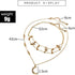 Chargances Bohemia Gold Moon and Stars Necklace for Women Fashion Gold Choker Necklace Delicate Moon Stars Jewelry for Women...