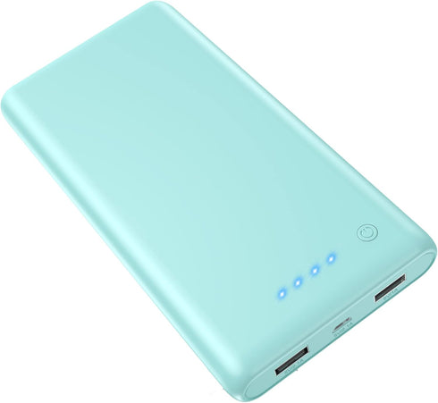 Portable Charger Power Bank 25800mAh Huge Capacity External Battery Pack Dual Output Port with LED Status Indicator Power Bank for iPhone, Samsung...