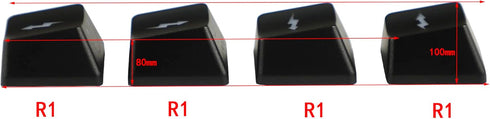 1.6mm Thickness WASD Arrow Replacement Keycaps Lightning Baby Shine Through Keycaps OEM Profile for MX Mechanical Gaming Keyboard Keycap...