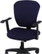 Office Computer Chair Cover Stretch Universal Jacquard Seat Slipcover 2 Piece for Desk Rotating Armless Chair, Removable Washable Anti-dust Chair ...