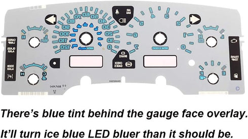 HERCOO Blue LED Light Bulbs for Instrument Gauge Cluster Speedometer Compatible with 2002-2006 Dodge Ram 1500 2500 3500...