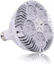 Aolyty 45w (85W Equivalent) PAR38 LED Bulb White 6000K 3500lm E26 Base 35 Degree Beam Angle Track Spotlight with Fan AC 120v (White)...