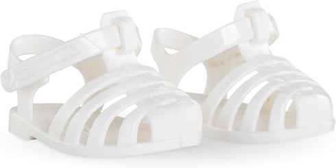 Corolle White Sandals Baby Doll Outfit Accessory - Mon Grand Poupon Clothes and Accessories fit 14" Dolls, for Kids Ages 3 Years and up...