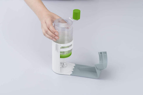 Midi Spiralizer from Betty Bossi – a spiralizer which allows you to conveniently chop all kinds of vegetables and is even suitable for use as a po...
