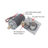 FTVOGUE 24V 10rpm Worm Gear Motor Speed Reduce Electric Motor Reversible Gear Motor for DIY Robot Rotating Table Door Lock Curtain Machine...