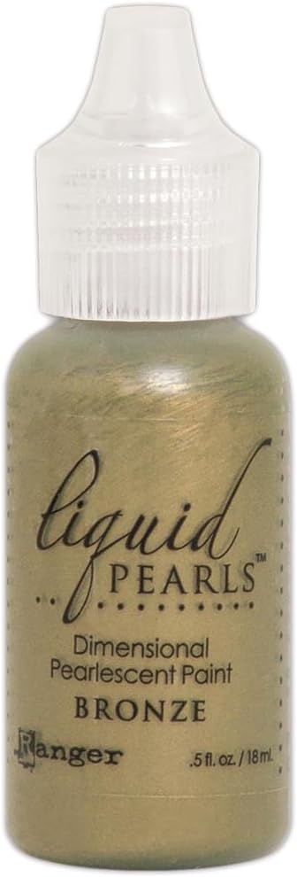 Ranger - Liquid Pearls Pearlescent Paint 2018 Bundle of 6 Colors - Bronze, Marigold, Merlot, Sage, Slate and Taffy...