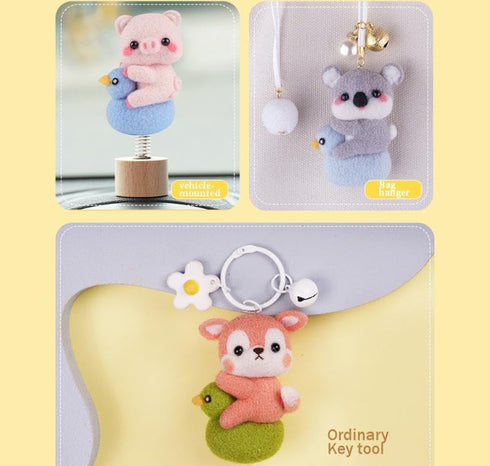 TARVIT Needle Felting Kit, Felting Kits for Beginners Adult, DIY Wool Felt Starter Set with Felting Tool,Car Toy Holder and Instruction, Wool Felt...