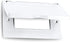 SIGMA ENGINEERED SOLUTIONS 14249WH Weatherproof Outdoor GFCI Outlet Cover, White, Metal, 1-Gang, Horizontal...