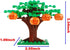 Tree Building Blocks Plant Sencery Accessories Set Building Bricks Kit DIY Building Set Compatible All Major Brands (Small Tree with Pumpkin)...