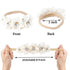 Baby Girl Floral Headband Nylon Flower Crown Elastic Hairband 3pcs Hair Accessories Gift for Girls (30#)...