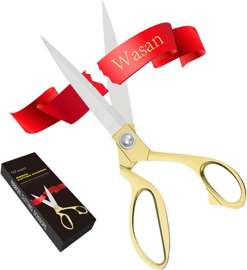 Ribbon Cutting Scissors Giant & Heavy Duty Professional Cutting Tools with Sharp Blades, Ideal for Grand Opening Ceremonies, Fabric, Crafting...