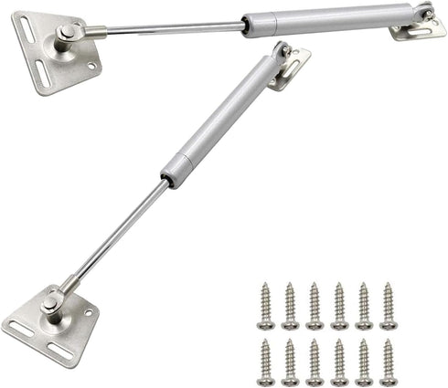 LLJJLXZCD11.4-inch 2-Piece, 150N/33Ibs Lift Bracket, air strut, Cabinet Hinge, Toy Box Hinge and lid Bracket, Pneumatic Shock Absorbent Soft Closi...