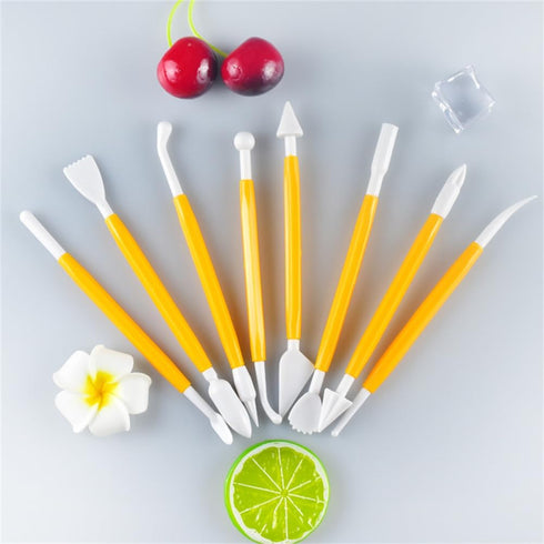 8PCS Clay Tools for Kids & Adult, Plastic Air Dry Clay Tools Kit, Double-Head Clay Sculpting Tools for Pottery, Polymer, Air Dry Clay, Modeling, S...