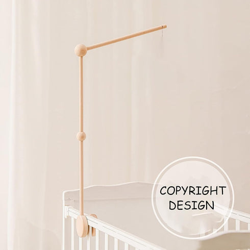 Baby Crib Mobile Arm,HBM Wooden Mobile Arm for Crib Mobile Hanger for Crib Baby Girl Nursery Decor...