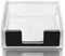 Acrylic Sticky Note Holder Desk Organizer Decor for 3x3 Sticky Notes Memo (Black)...