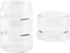 10 Sets 4 Layer Stackable Cosmetic Containers with Screw Lids, 10G/10ML Stackable Bead Storage Containers Round Plastic Containers, Clear Column S...