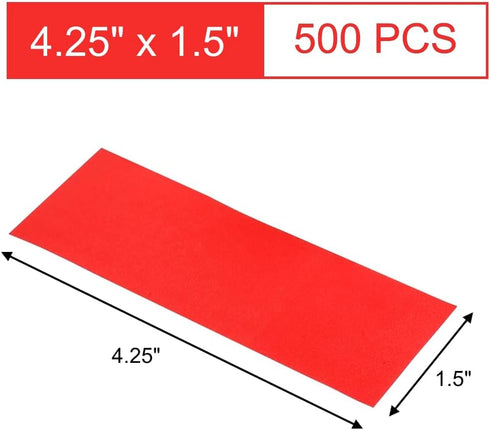 Gmark Paper Napkin Band Box of 500 (Red), Paper Napkin Rings self Adhesive GM1048A...
