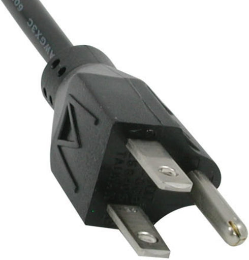 C2G Legrand Universal Replacement Power Cord, 18 AWG Computer Power Cord, 3 Pin Power Cord 12 Feet, Black Power Extension Cord, 12 ft Computer Pow...
