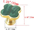 6 Pcs Clover Cabinets Knobs Dressering Pulls Cupboard Knobs Jewelry Box Pulls Drawer Wardrobe Wine Cabinet Handle Furniture Single Hole Door Handl...